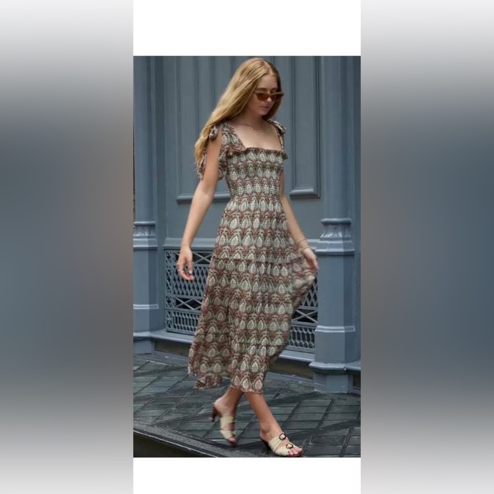 Hill House Home Ribbon Ellie Nap dress Pinecone Sage NWT size XL - Picture 3 of 9